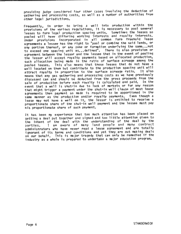 Gas Royalties and Gas Cost Allowances Page 6