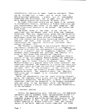 Depositional Environment of the Queenston Shale, Southwestern Ontario Page 6