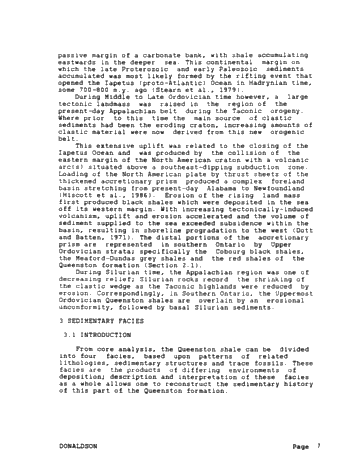 Depositional Environment of the Queenston Shale, Southwestern Ontario Page 7