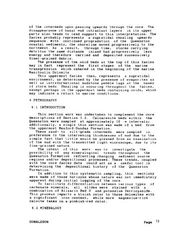 Depositional Environment of the Queenston Shale, Southwestern Ontario Page 13