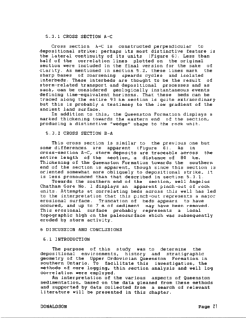 Depositional Environment of the Queenston Shale, Southwestern Ontario Page 21