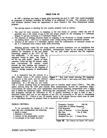 A 3-D Seismic Case Study of the Dawn 167 Pool Page 5