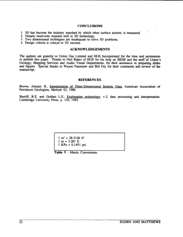 A 3-D Seismic Case Study of the Dawn 167 Pool Page 22