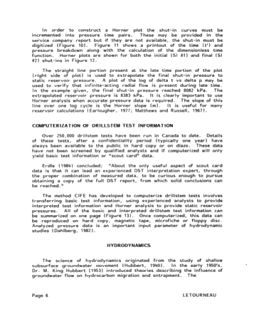 Utilization of Computerized Pressure Data Page 6