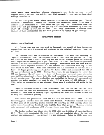 Secondary Recovery of Oil in a Natural Gas Storage Reservoir: A Case Study Page 2