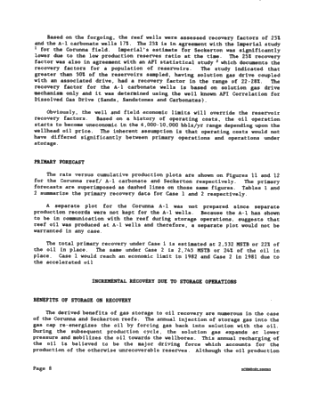 Secondary Recovery of Oil in a Natural Gas Storage Reservoir: A Case Study Page 8