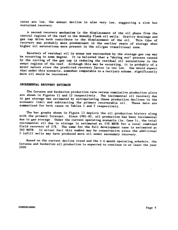 Secondary Recovery of Oil in a Natural Gas Storage Reservoir: A Case Study Page 9