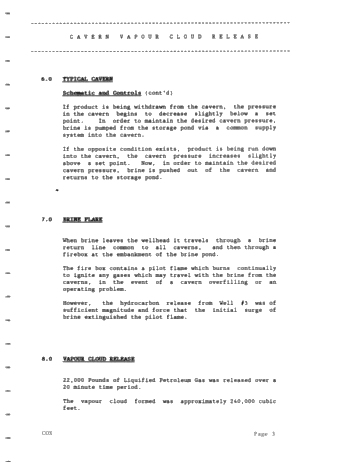 A Vapour Cloud Release From an LPG Storage Cavern Page 3
