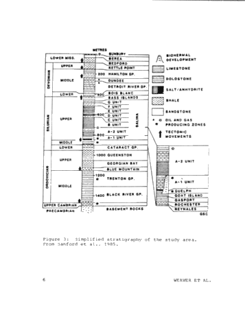 The Effect of Production Practices On Devonian Oilfield Groundwater Chemistry in Lambton County, Ont. Page 6