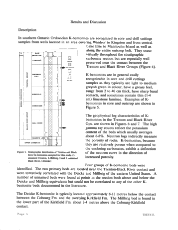 Ordovician Bentonites in the Subsurface of Southwestern Ont. Page 4