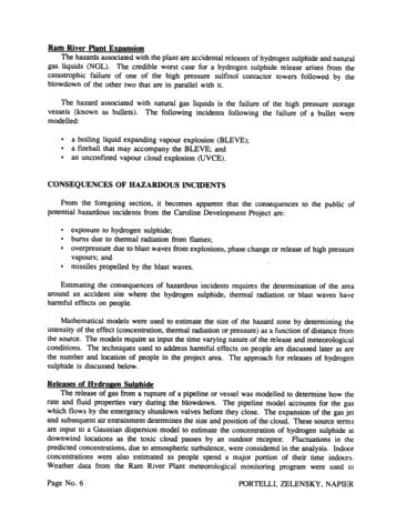 Risk Analysis of Pipeline Transmission of Hazardous Substances Page 6