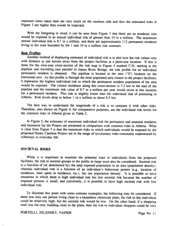 Risk Analysis of Pipeline Transmission of Hazardous Substances Page 11