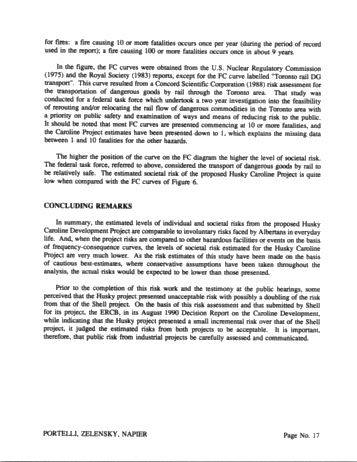 Risk Analysis of Pipeline Transmission of Hazardous Substances Page 17