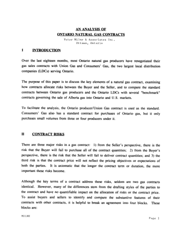 Natural Gas Purchasing Practices in Ontario Page 1