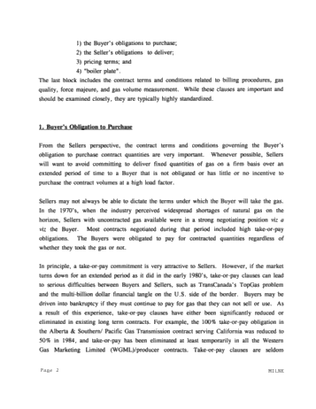 Natural Gas Purchasing Practices in Ontario Page 2