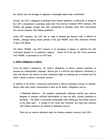 Natural Gas Purchasing Practices in Ontario Page 7