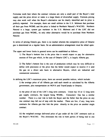 Natural Gas Purchasing Practices in Ontario Page 13