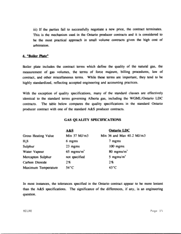 Natural Gas Purchasing Practices in Ontario Page 15