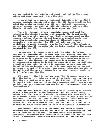 Chemical Analysis of Soupholes and Stimulation Fluids: Why Bother? Page 4