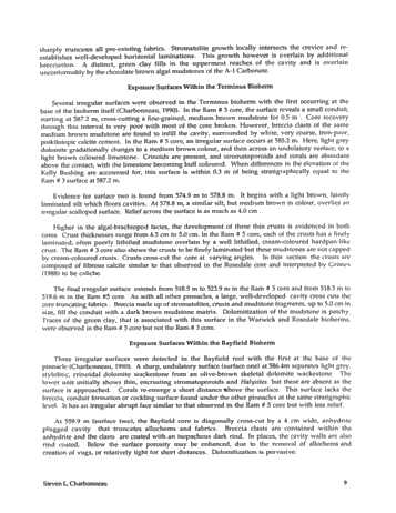 Subaerial Exposure of Middle Silurian Guelph Formation Pinnacle Reefs of the Michigan Basin, Southwestern Ontario Page 9