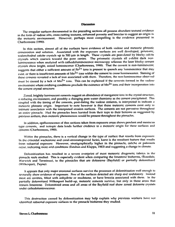 Subaerial Exposure of Middle Silurian Guelph Formation Pinnacle Reefs of the Michigan Basin, Southwestern Ontario Page 11