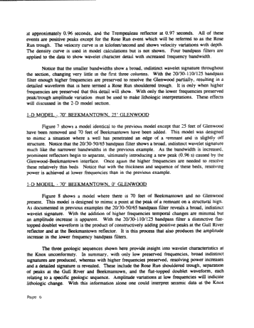 Seismic Modeling of the Rose Run Formation, Eastern Ohio Page 6