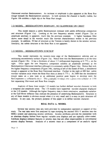 Seismic Modeling of the Rose Run Formation, Eastern Ohio Page 8