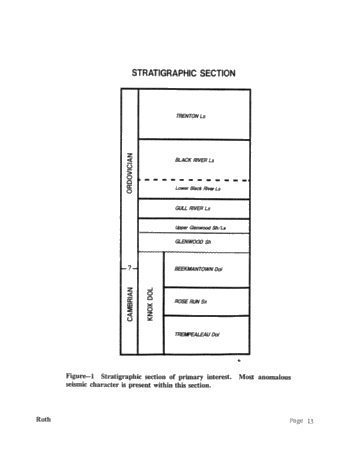Seismic Modeling of the Rose Run Formation, Eastern Ohio Page 13