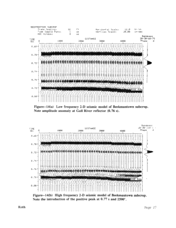 Seismic Modeling of the Rose Run Formation, Eastern Ohio Page 27