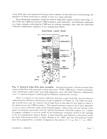 New Deep Structural Profiles From Old Seismic Data; an Ugly Duckling Case History From the Eastern Great Lakes, Southern Ontario. Page 5