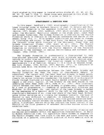 Paleoenvironments of the Grimsby Formation (Silurian) in Subsurface, Lake Erie, Ontario Page 2