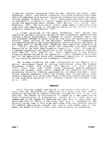 Paleoenvironments of the Grimsby Formation (Silurian) in Subsurface, Lake Erie, Ontario Page 3
