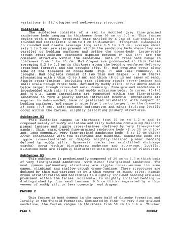 Paleoenvironments of the Grimsby Formation (Silurian) in Subsurface, Lake Erie, Ontario Page 5