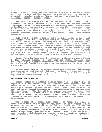 Paleoenvironments of the Grimsby Formation (Silurian) in Subsurface, Lake Erie, Ontario Page 9