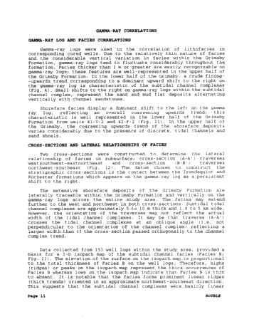 Paleoenvironments of the Grimsby Formation (Silurian) in Subsurface, Lake Erie, Ontario Page 11