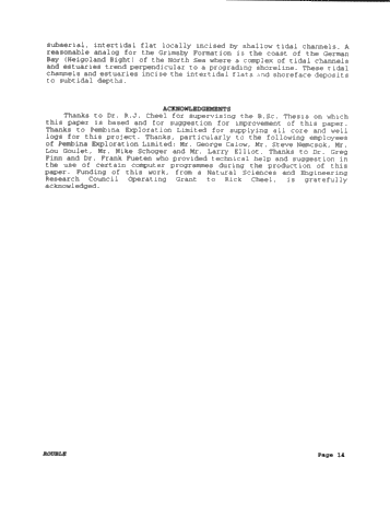 Paleoenvironments of the Grimsby Formation (Silurian) in Subsurface, Lake Erie, Ontario Page 14