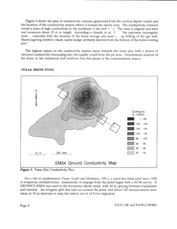Electromagnetic Mapping of Brine Contamination in Petroleum Producing Areas Page 8