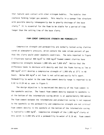 Foam Cementing Across Fractured Ordovician Formations in Kent/Essex County Page 7