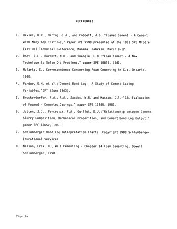 Foam Cementing Across Fractured Ordovician Formations in Kent/Essex County Page 14