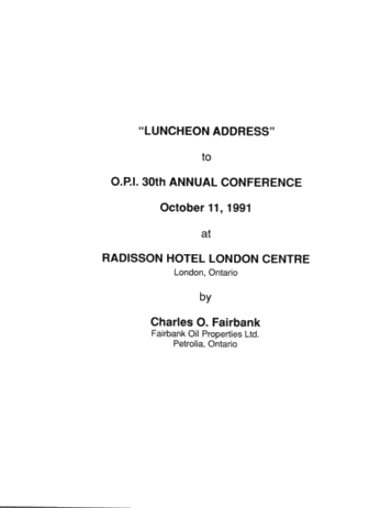 Luncheon Address Page 1