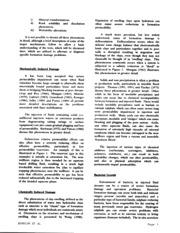 The Design and Use of Laboratory Tests to Reduce Formation Damage in Oil and Gas Reservoirs Page 3