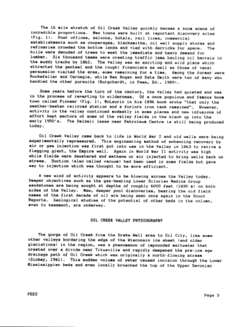 The Opening Years and Subsequent Events of the Early Oil Industry in Oil Creek Valley, N.W. Pennsylvania, U.S.A. Page 3