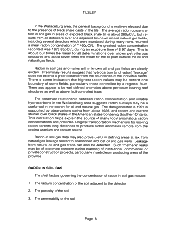 Soil Radon Gas Surveying: a Rapid Inexpensive Exploration Tool for Oil and Natural Gas Page 5