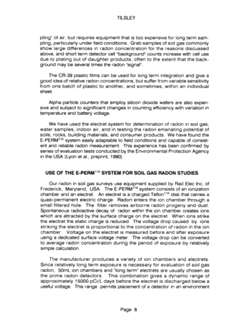 Soil Radon Gas Surveying: a Rapid Inexpensive Exploration Tool for Oil and Natural Gas Page 7
