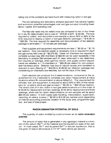 Soil Radon Gas Surveying: a Rapid Inexpensive Exploration Tool for Oil and Natural Gas Page 14