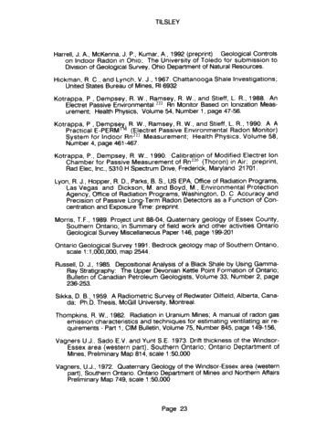 Soil Radon Gas Surveying: a Rapid Inexpensive Exploration Tool for Oil and Natural Gas Page 21