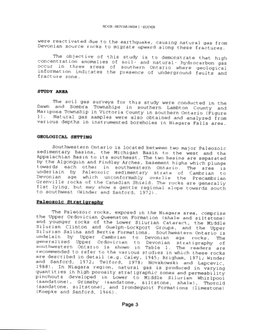 Structural Control on Natural Gas Seepage in Southern Ontario Page 3