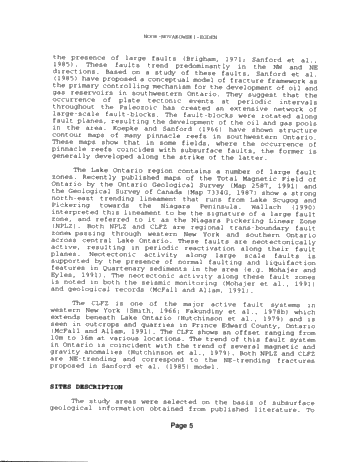 Structural Control on Natural Gas Seepage in Southern Ontario Page 5