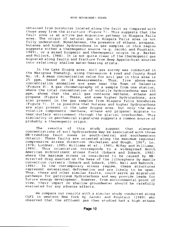 Structural Control on Natural Gas Seepage in Southern Ontario Page 10
