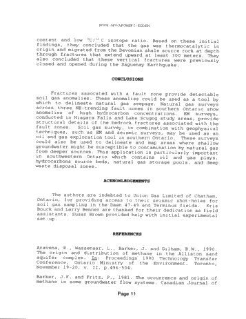 Structural Control on Natural Gas Seepage in Southern Ontario Page 11